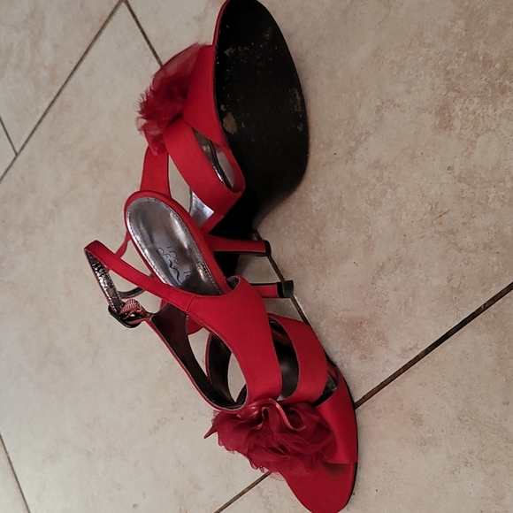 Ruby Red Heels - Picture 2 of 8